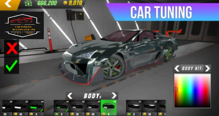 Tune the car in Car Parking Multiplayer